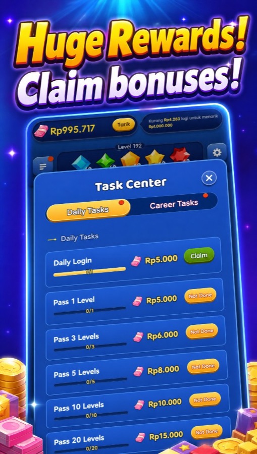 Huge Rewards task center